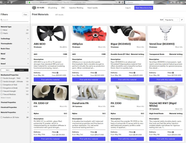 3d print materialen